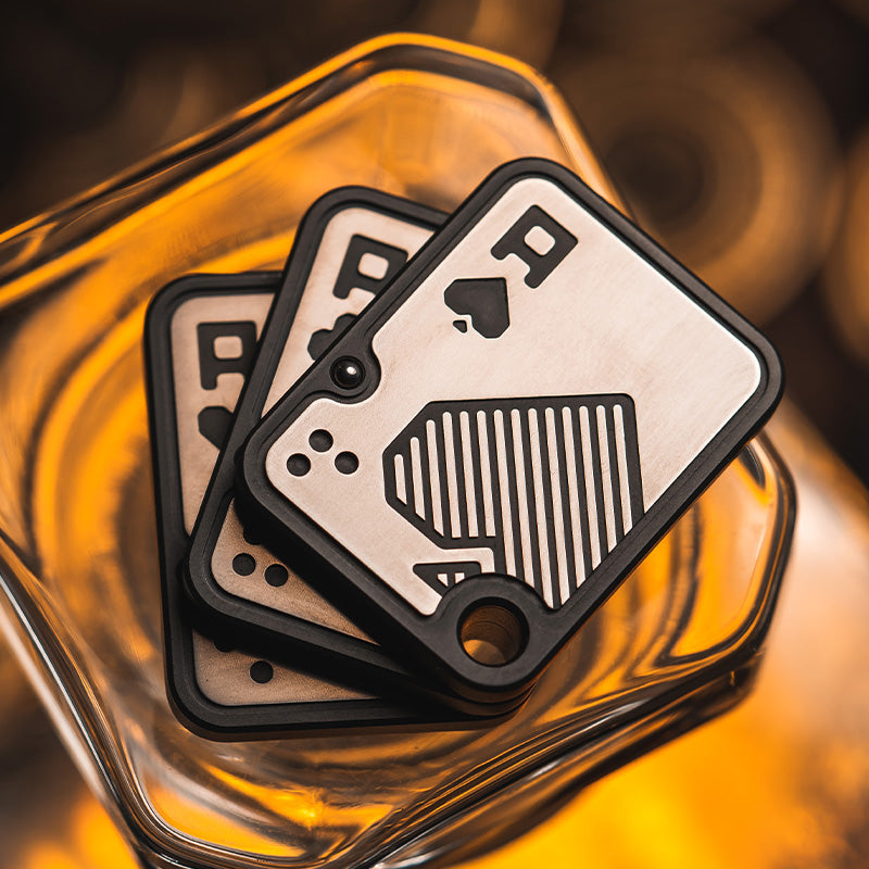 EDC Fidget Poker Push Card