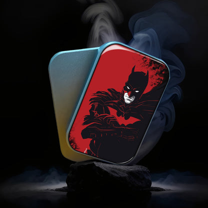 EDC Fidget Slider DC Batman Silhouette Red Background