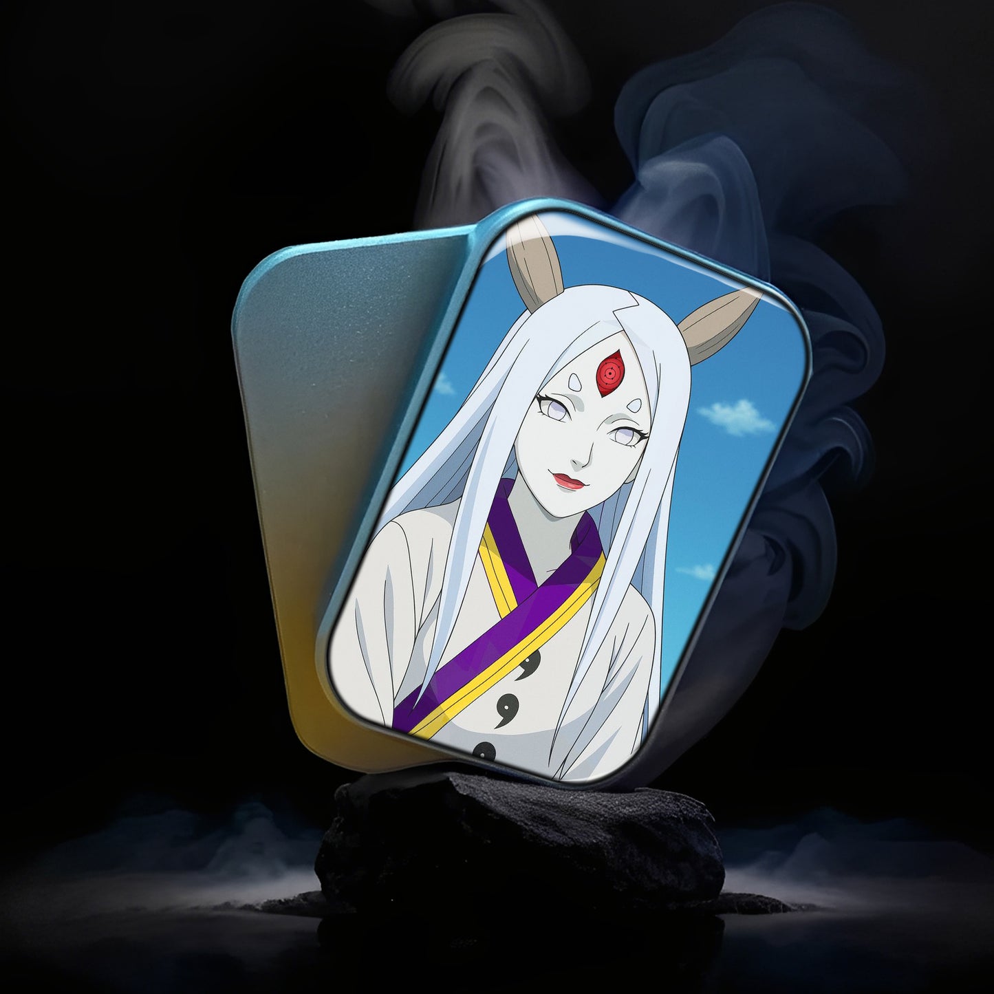 EDC Fidget Slider Naruto Otsutsuki Kaguya Blue Sky