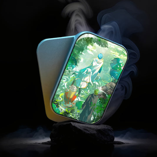 EDC Fidget Slider Frieren: Beyond Journey's End Himmel & Frieren & Heiter & Eisen Back View