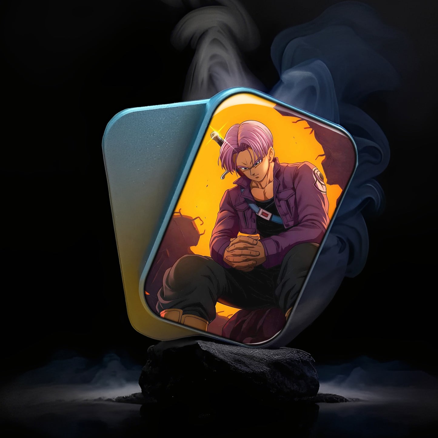 EDC Fidget Slider Dragon Ball Future Trunks Sunset Clouds