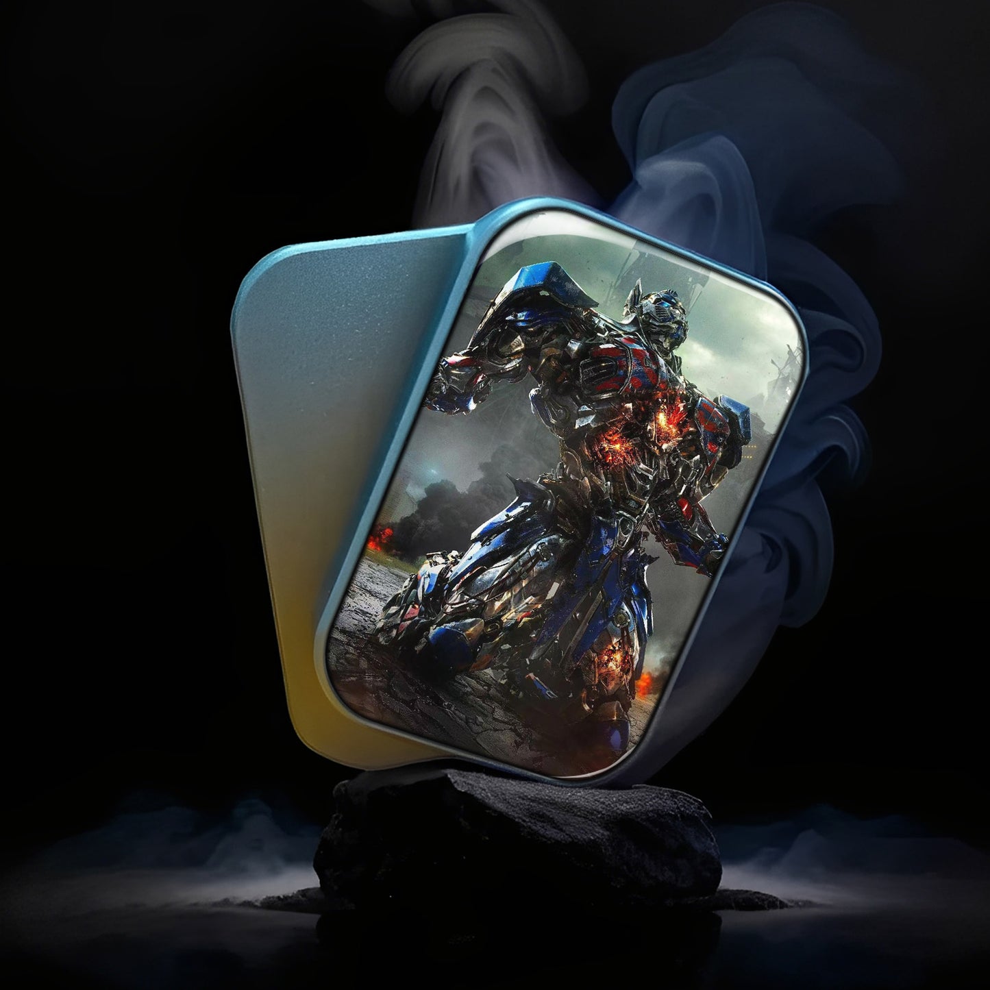 EDC Fidget Slider Transformers Optimus Prime Battle Damage