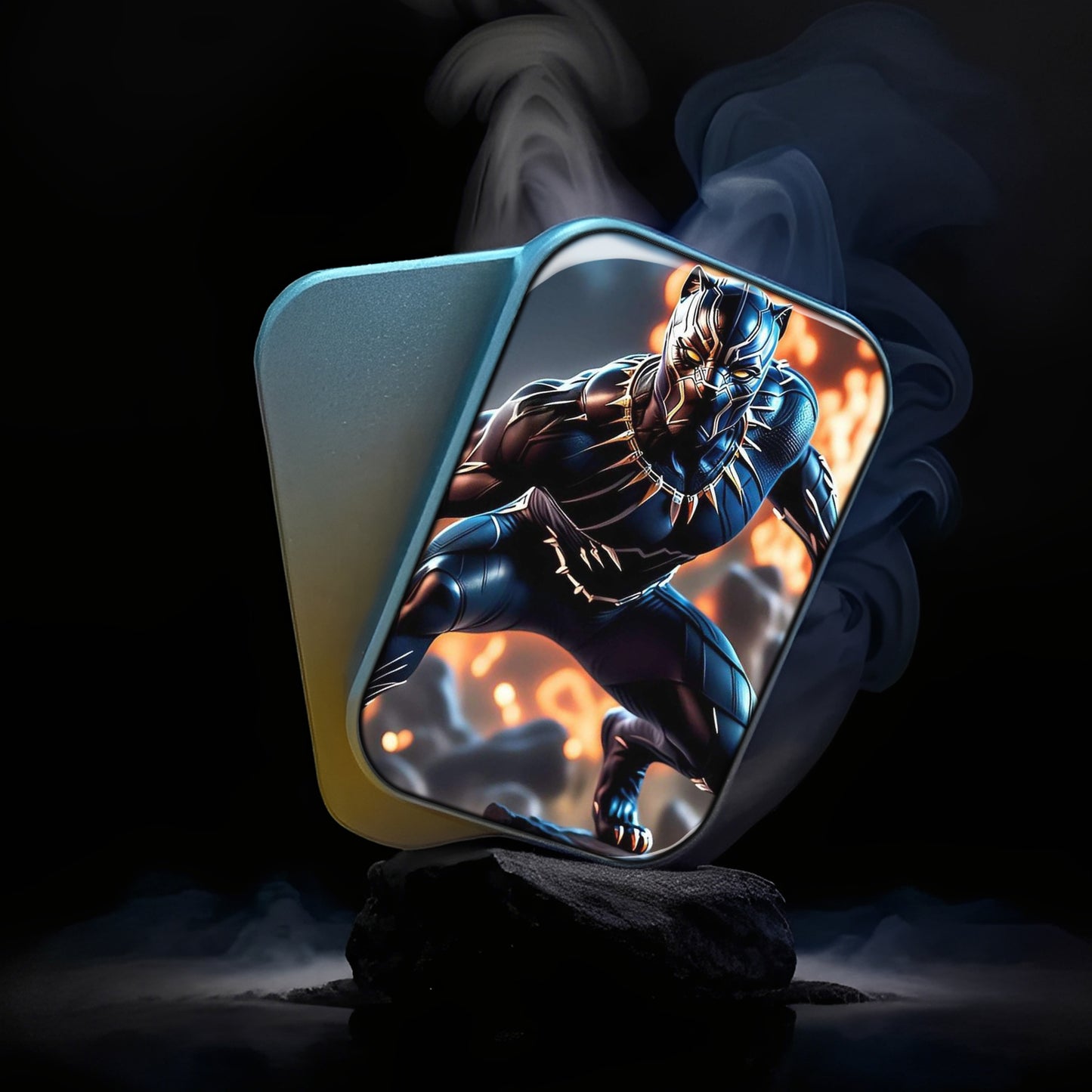 EDC Fidget Slider Marvel Black Panther Flame