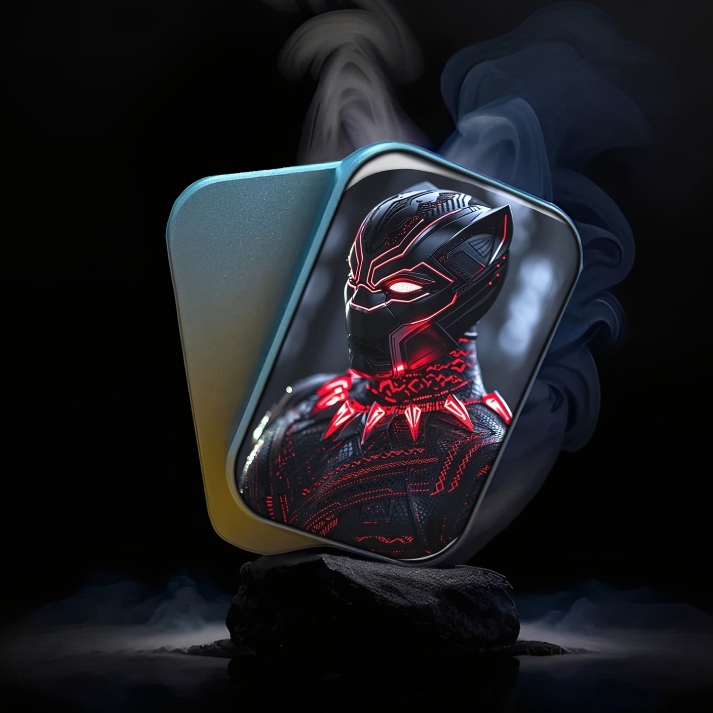 EDC Fidget Slider Marvel Black Panther Red Neon