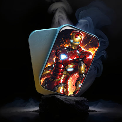 EDC Fidget Slider Marvel Iron Man Fire Light